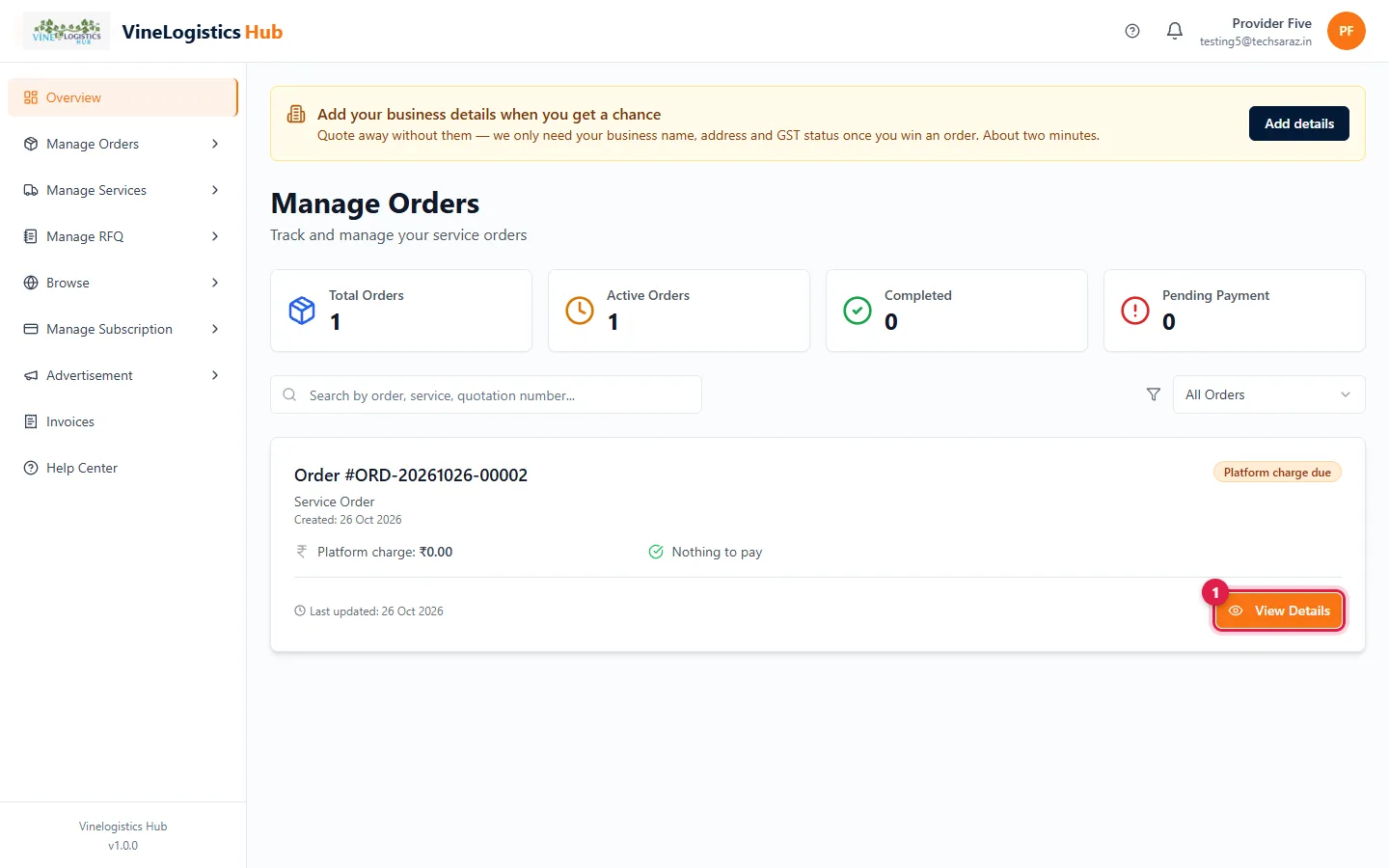 Orders
